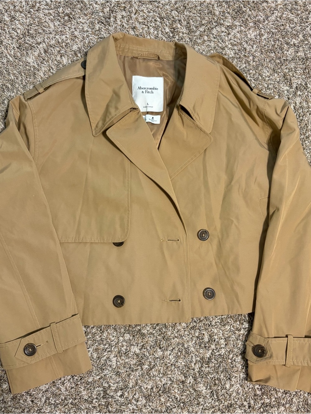 Abercrombie & Fitch Cropped Trench Coat